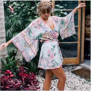 🦚Spell Lotus Kimono Romper🦚